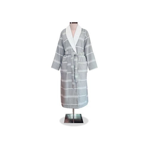 Talesma Cotton Terry Cloth MidCalf Bathrobe with Pockets Wayfair